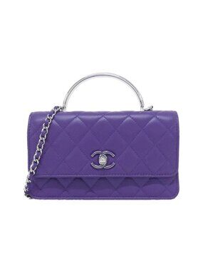 Chanel Chain Clutch Purple
